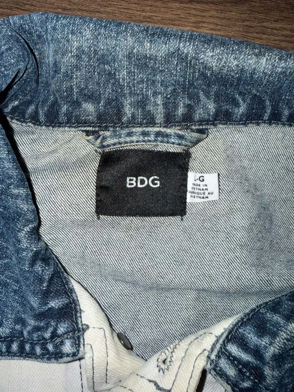 BDG Urban Outfitters Colorblock Denim Trucker Jacket - Picture 4 of 6